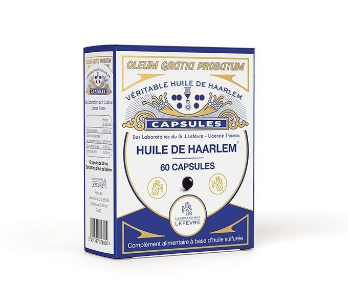 huile de haarlem capsules soufre organique terebenthine huile de lin laboratoire lefevre