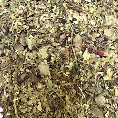 Tisane Minceur BIO en vrac 150 g Mélange de plantes BIO composant la Tisane Minceur : maté vert, hibiscus, menthe nanah et feuilles de myrtille en vrac.
