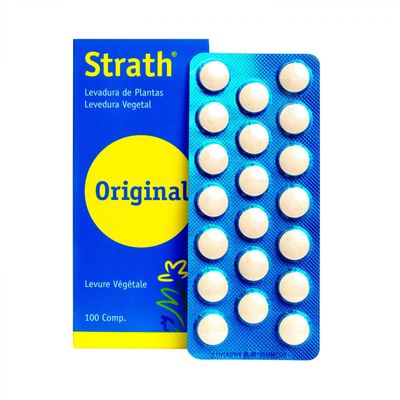 Strath Original 100 comprimés Strath Original 100 comprimés complément alimentaire à base de levure végétale plasmolysée Saccharomyces cerevisiae sans cons