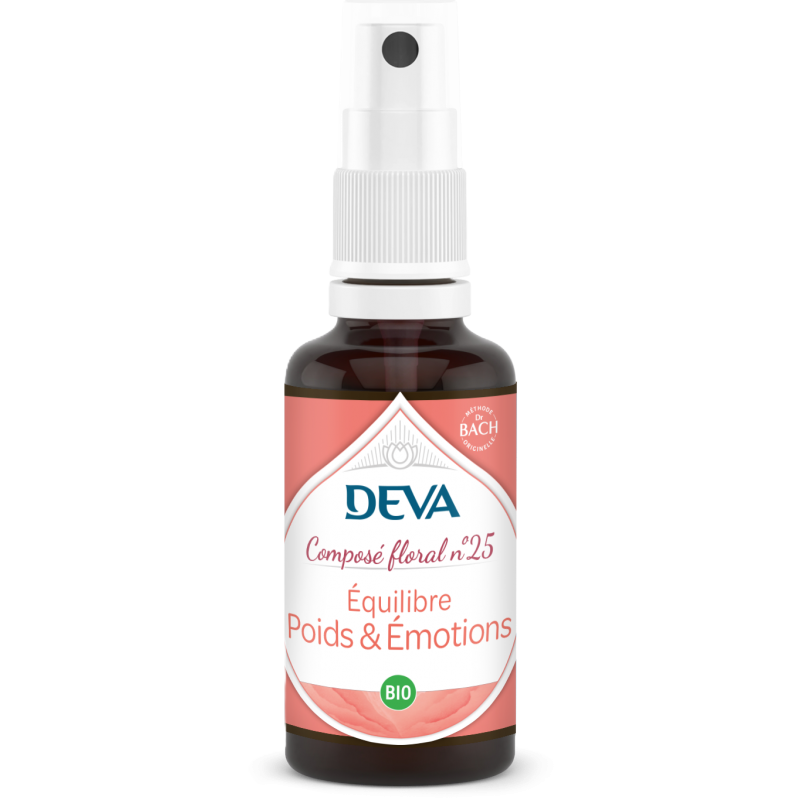 Composé floral bio N°25 Poids & Émotions DEVA – flacon