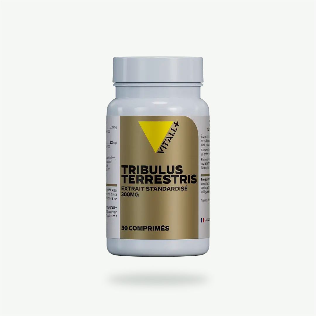 Tribulus 300 mg Vit’All+ – Extrait de Tribulus terrestris standardisé à 45 % de saponines – 30 comprimés