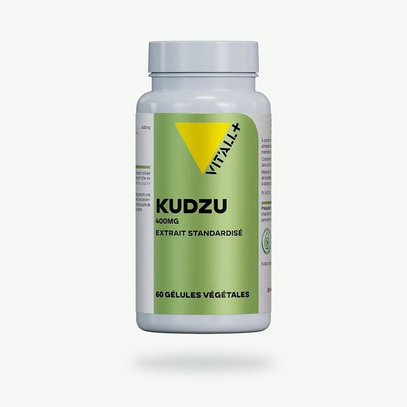 Kudzu 400 mg Vit’All+ – Extrait de racine de Pueraria lobata 4:1 standardisé à 10 % de puérarine – 60 gélules