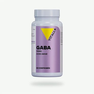 GABA 750 mg – 60 comprimés GABA 750 mg Vit’All+ – Acide gamma-aminobutyrique dosé à 750 mg par comprimé – 60 comprimés