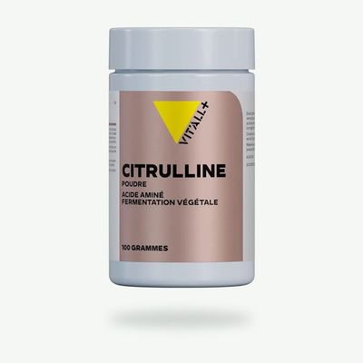 Citrulline Poudre Vit’All+ – Citrulline 100 % pure issue de biofermentation sur substrat végétal – 5 g par dose – 100 g