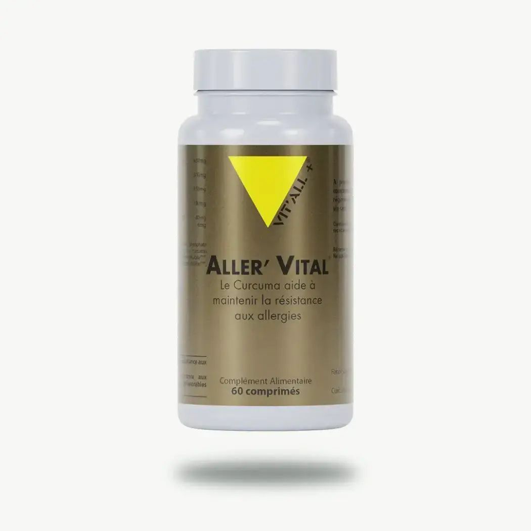 ALLER’VITAL® – 60 comprimés ALLER’VITAL® Vit’All+ – Bromélaïne, quercétine, cassis, curcuma, vitamine C et zinc – 60 comprimés