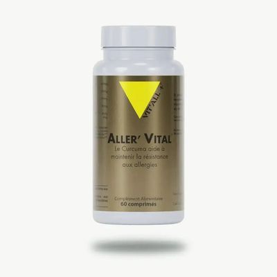 ALLER’VITAL® – 60 comprimés ALLER’VITAL® Vit’All+ – Bromélaïne, quercétine, cassis, curcuma, vitamine C et zinc – 60 comprimés