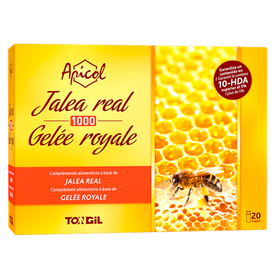 Gelée Royale 1000 Apicol – 20 fioles Gelée Royale 1000 Apicol – 1 000 mg de gelée royale fraîche, 10-HDA – 20 fioles