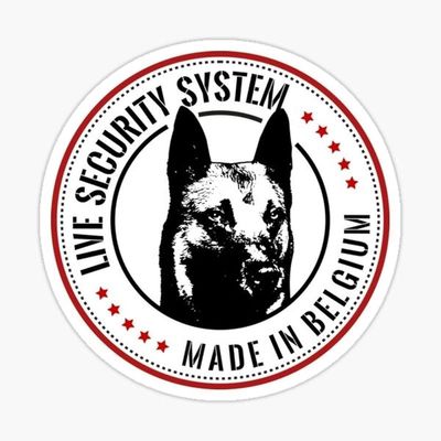 Sticker Malinois Live