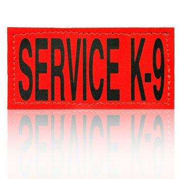 Parche &quot;Service K9&quot; Reflectivo Naranja