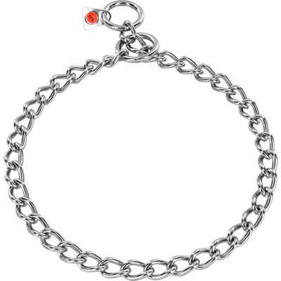 Collar eslabón retorcido, acero inoxidable - 3mm