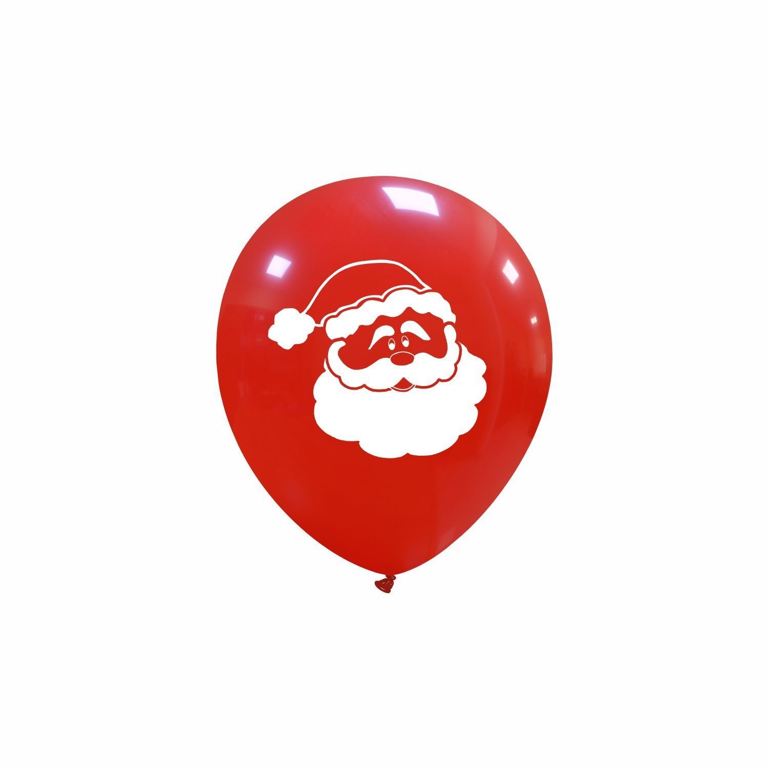 5 inch Santa Face Custom Printed Latex