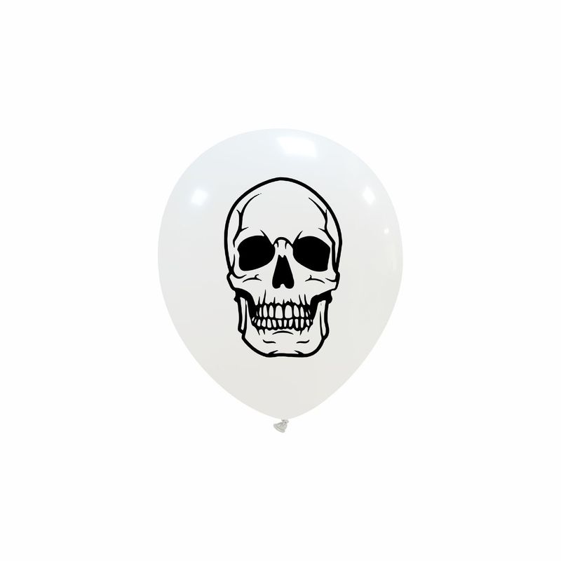 5 inch Skull Face Custom Printed Latex