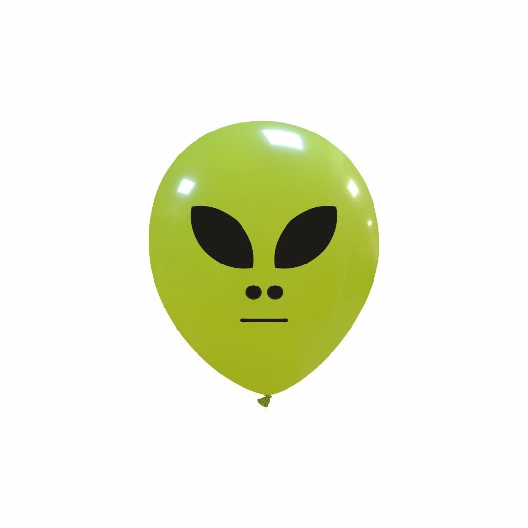 5 inch Alien Face Custom Printed Latex