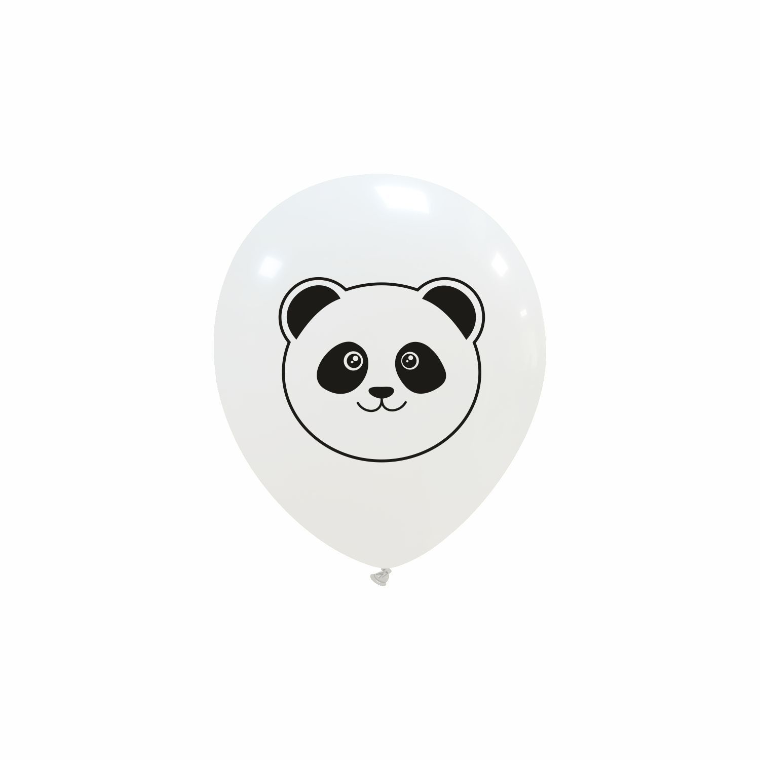 5 inch Panda Face Custom Printed Latex