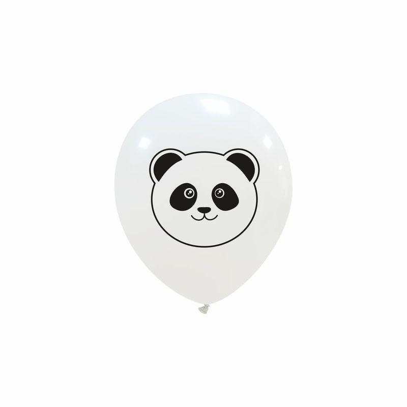 5 inch Panda Face Custom Printed Latex