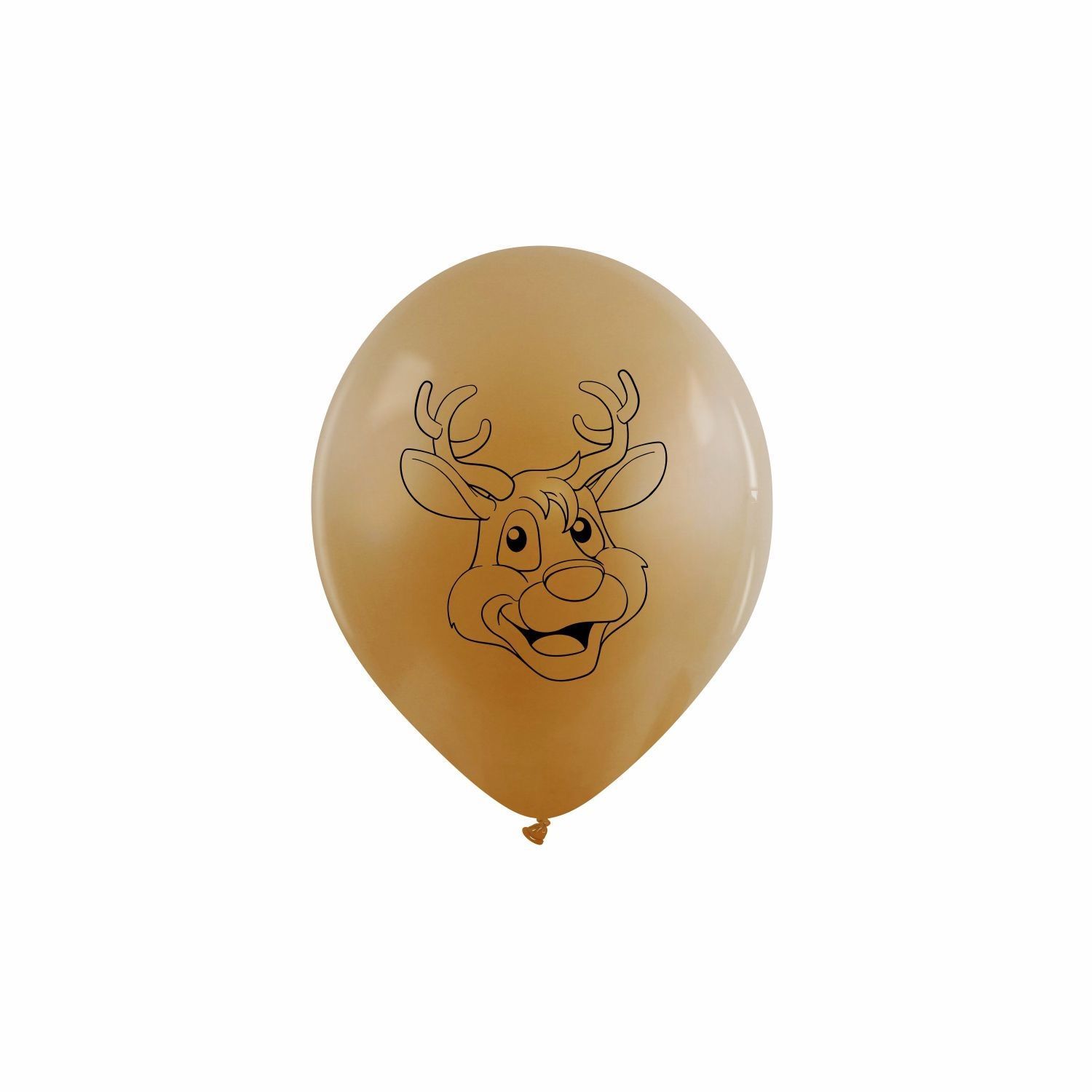 5 inch Reindeer Face Custom Printed Latex