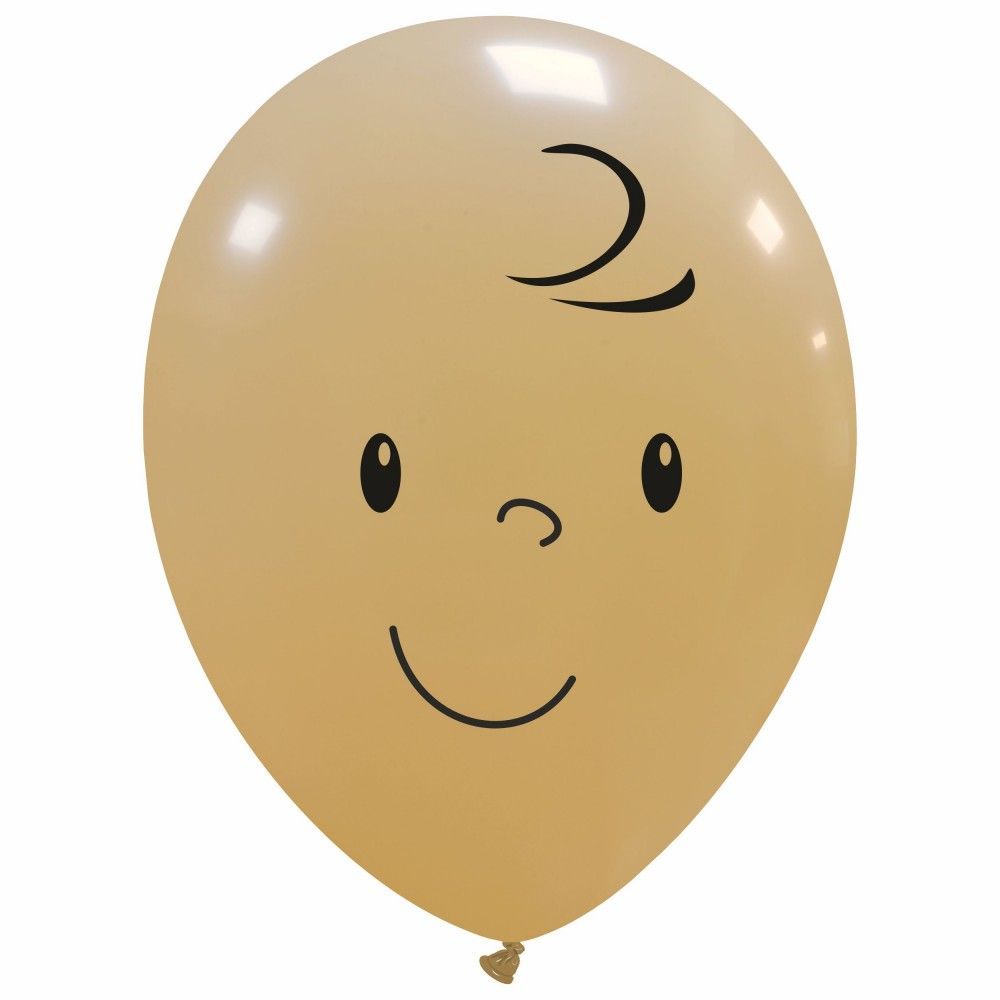 5 inch Baby Face Custom Printed Latex