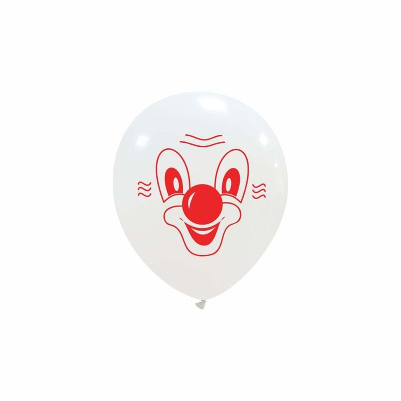 5 inch Clown Face Printed Latex