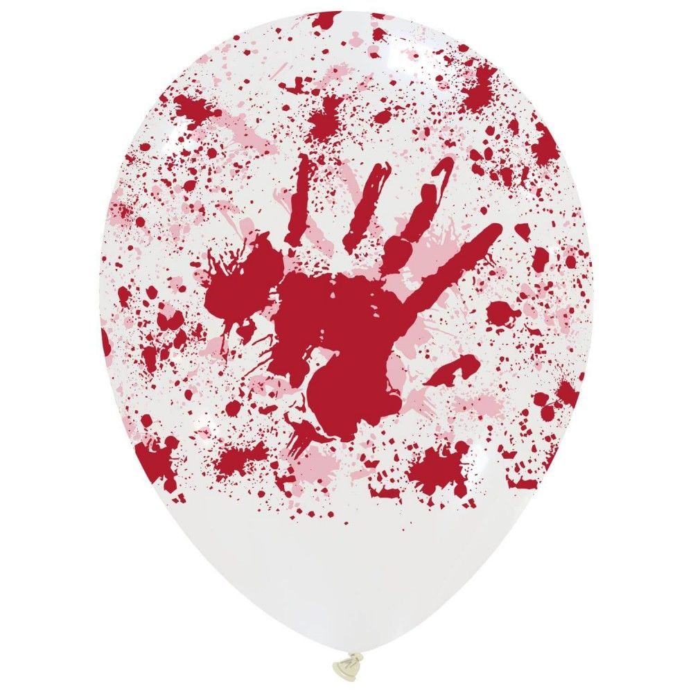 12 inch Bloody Hands Printed Latex