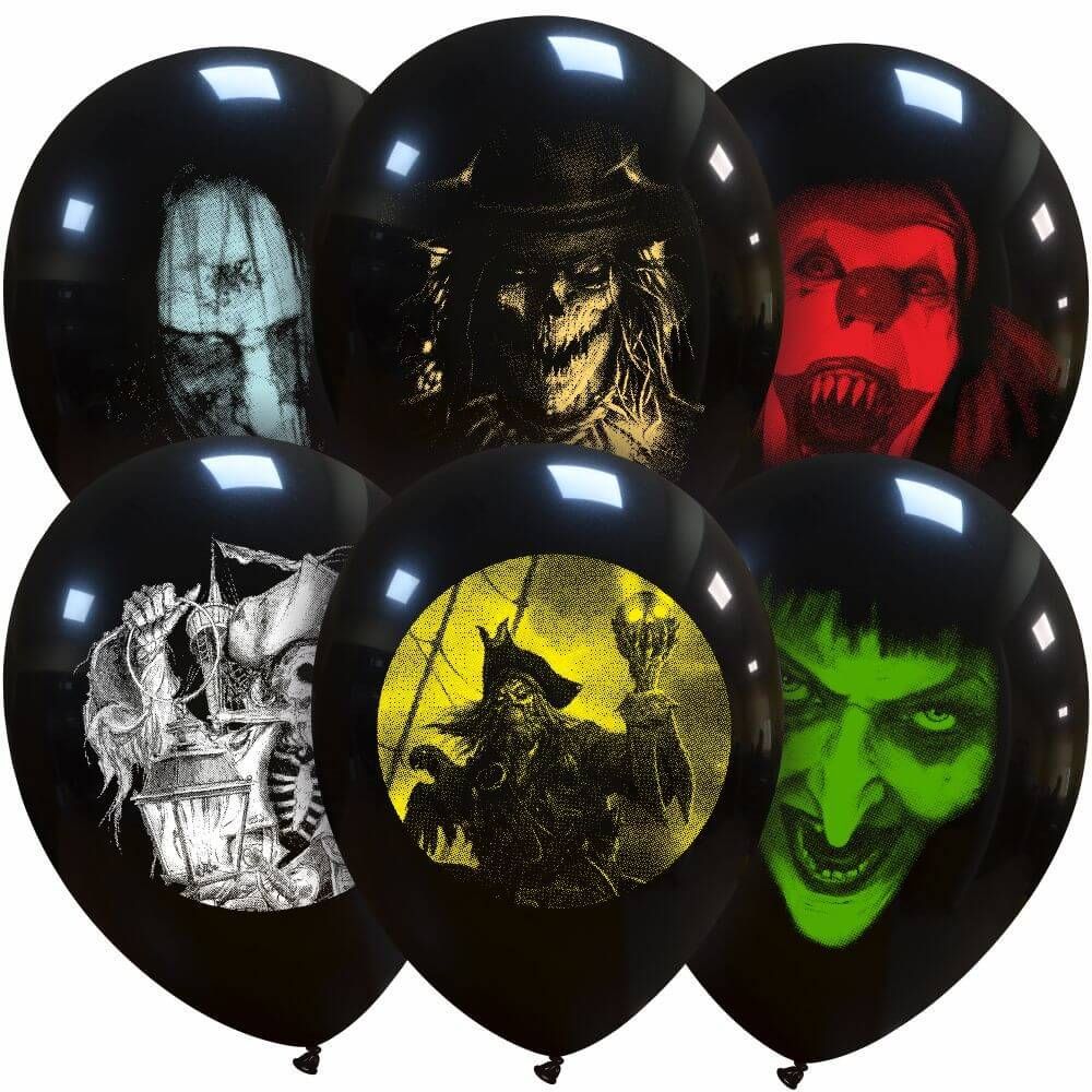 12 inch Horror Portraits Printed Assorted Latex