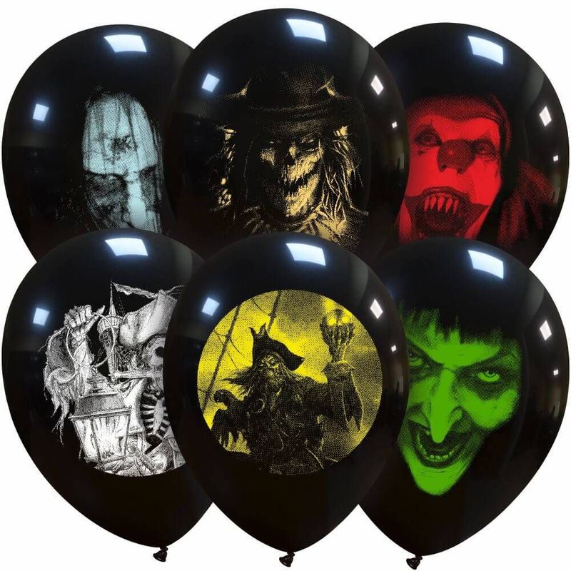 12 inch Horror Portraits Printed Assorted Latex