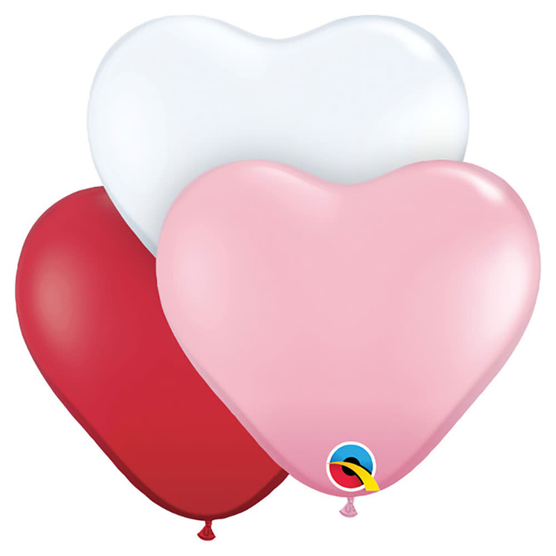 6 in Hearts Qualatex