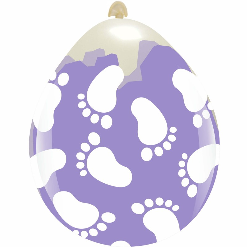 18 in Stuffing Balloons Cattex, Print: 18" Baby Feet Stuffing Balloons