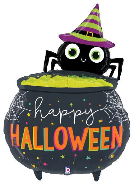 Halloween Spider Cauldron Jumbo Shape Foil
