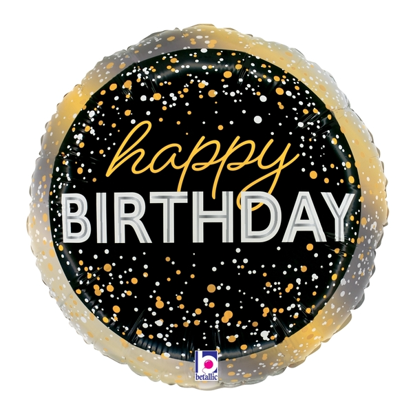 18 in Metallic Birthday Party Foil (5 Pack)
