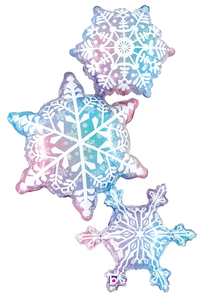 Snowflake Trio Jumbo Shape Foil