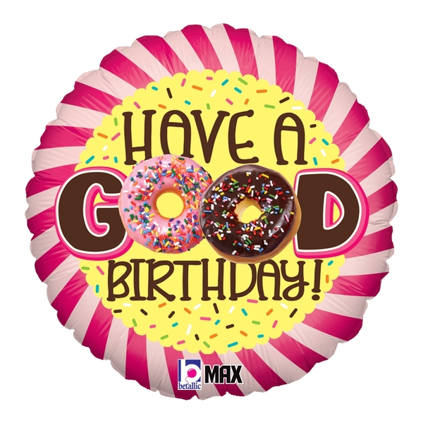 18 in Donut Birthday Foil (5 Pack)