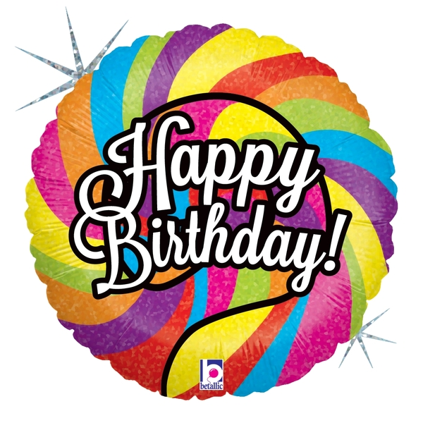 18 in Lollipop Birthday Foil (5 Pack)