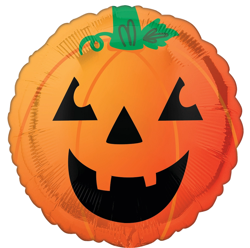 18 in Fun & Spooky Pumpkin Foil (5 Pack)