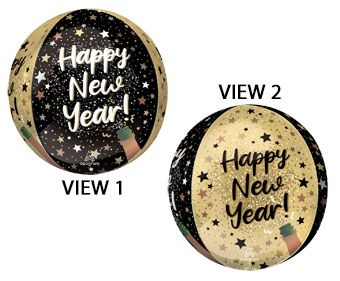 Sparkle New Year Orbz Shape Foil