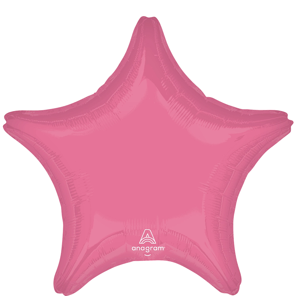 18 in Vibrant Pink Star Foil (5 Pack)