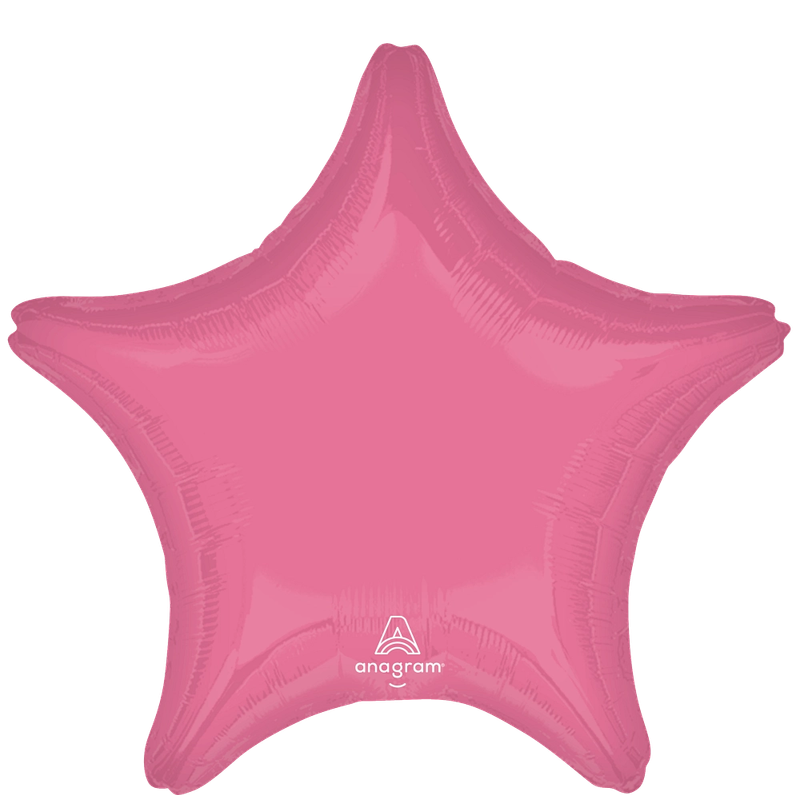 18 in Vibrant Pink Star Foil (5 Pack)