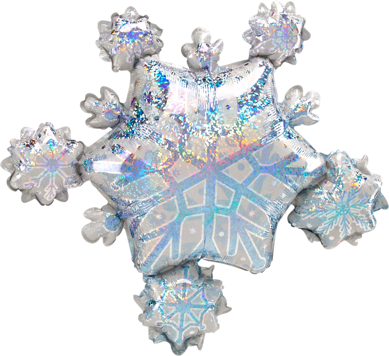 Prismatic Snowflake Cluster Jumbo Shape Foil