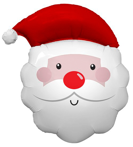 Feelin' Festive Santa Jumbo Shape Foil