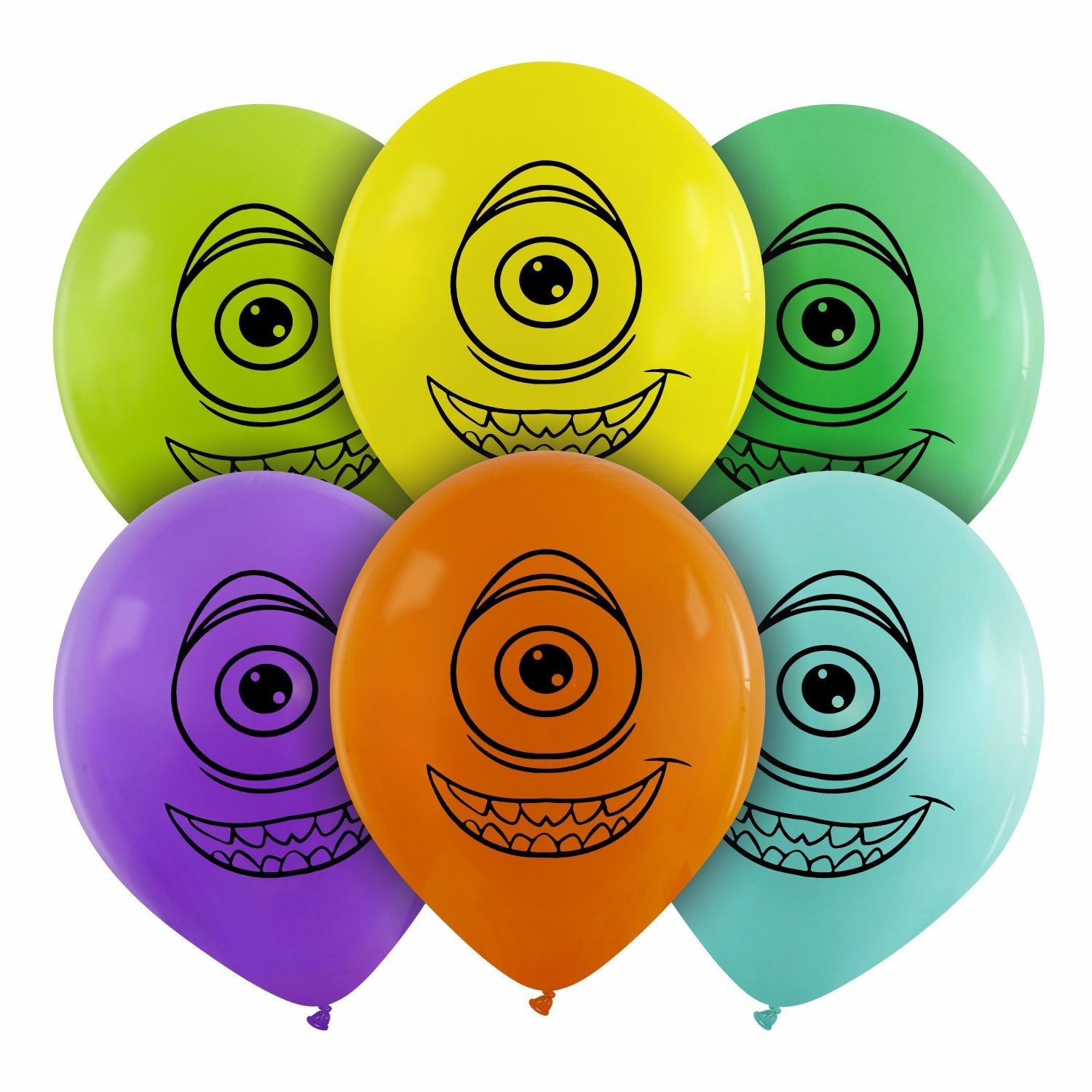 5 inch Silly Alien Face Custom Printed Latex