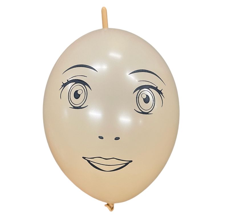 6 inch Princess Face #2 Custom Printed Linking Latex