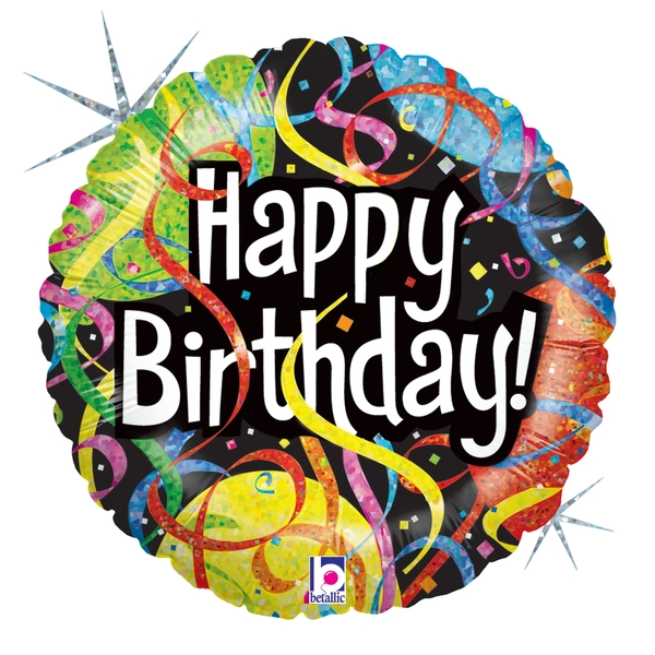 18 in Party Streamers Birthday Foil (5 Pack)