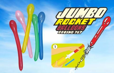Jumbo Rocket Balloons - Bulk 100 ct