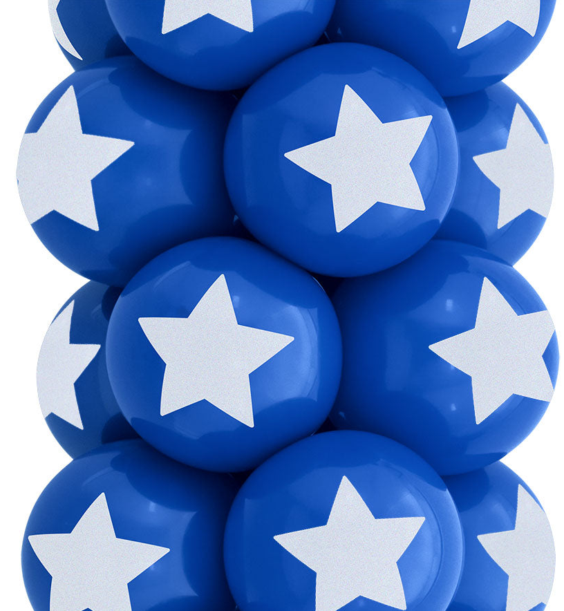 12 inch Star Top Print Custom Printed Latex