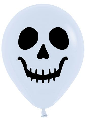 5 inch Skull Face Printed Latex Sempertex