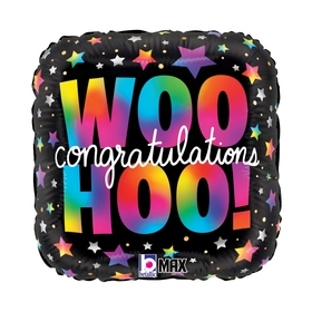 18 in Woo Hoo! Congrats Foil (5 Pack)
