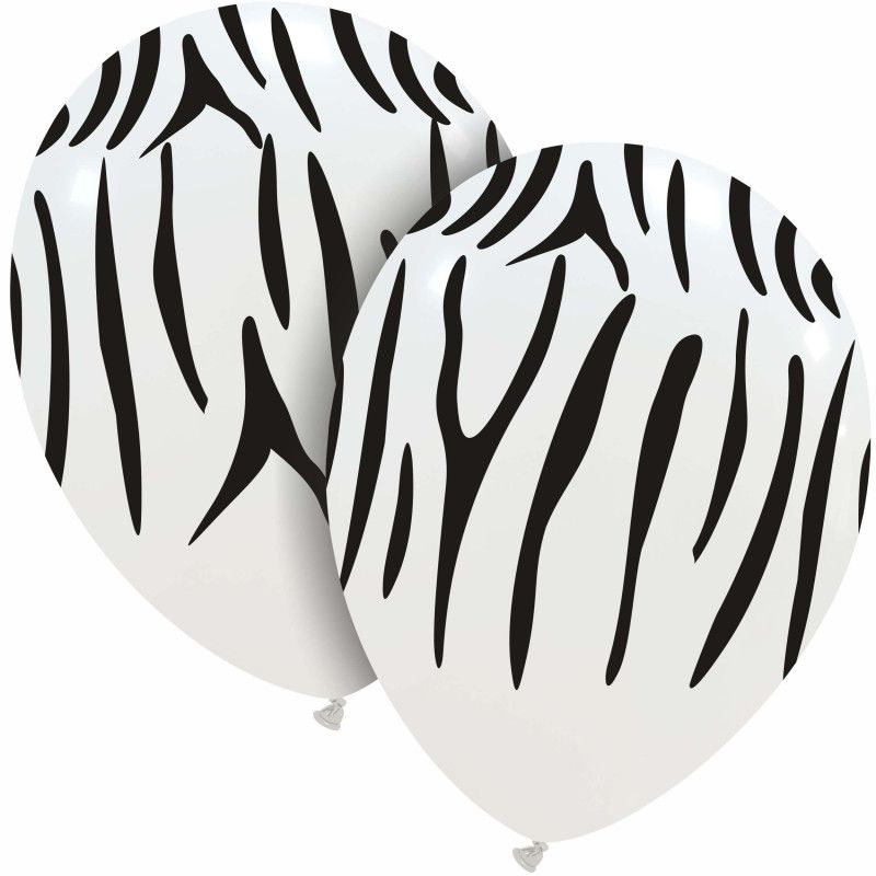 12 inch Zebra Stripes Printed Latex
