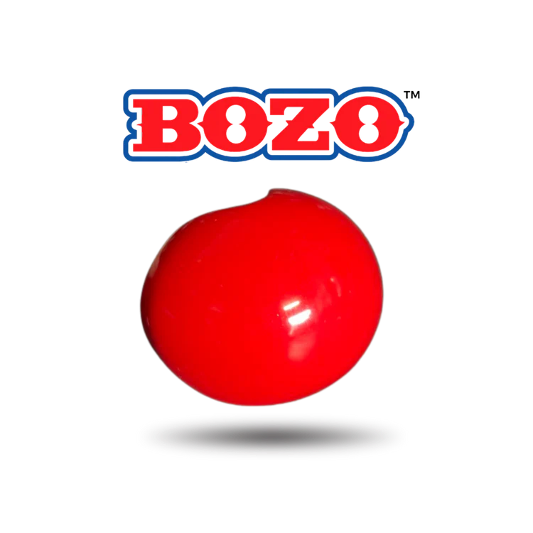 Bozo Red Sillycone Clown Nose - Red Nose Factory