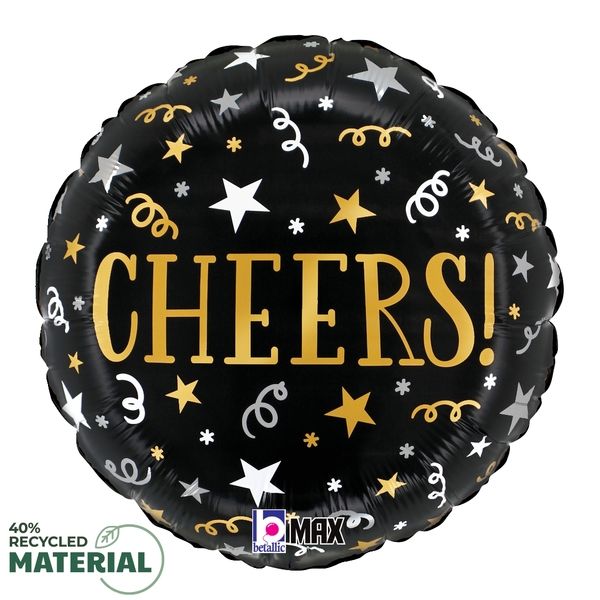 18 in Cheers Streamers  Foil (5 Pack)