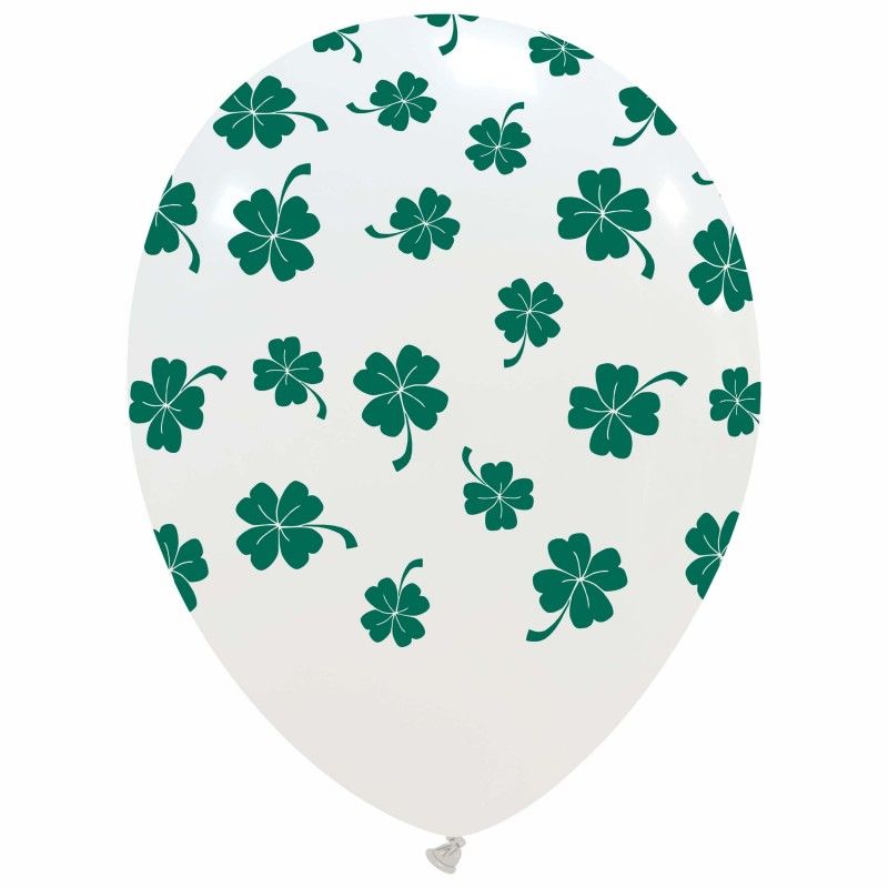 12 inch Four Leaf Clover Printed Latex 12 inch Four Leaf Clover Printed Latex
