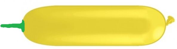 Bee Bodies/Apple - Yellow with Green Tip 321 Specialty Balloons